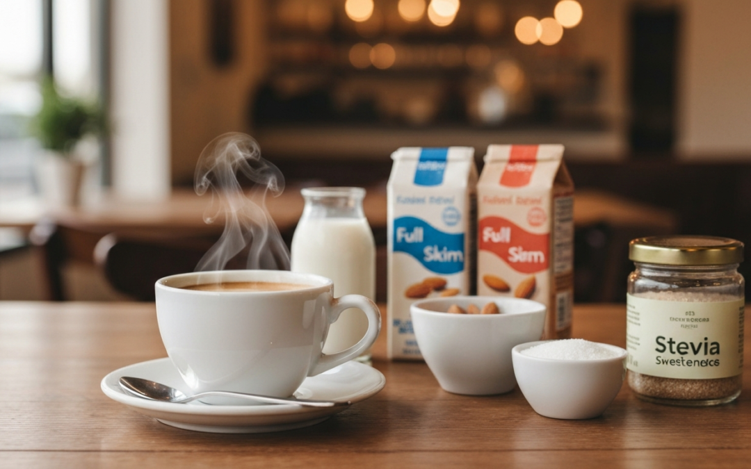 Ile kalorii ma kawa z mlekiem i cukrem?