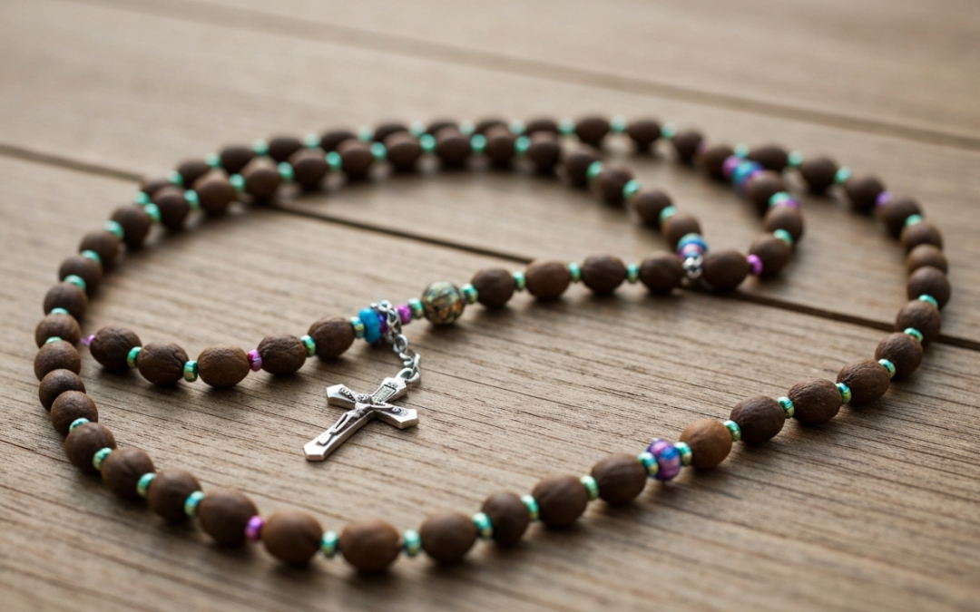 Jak zrobić różaniec z ziaren kawy krok po kroku?